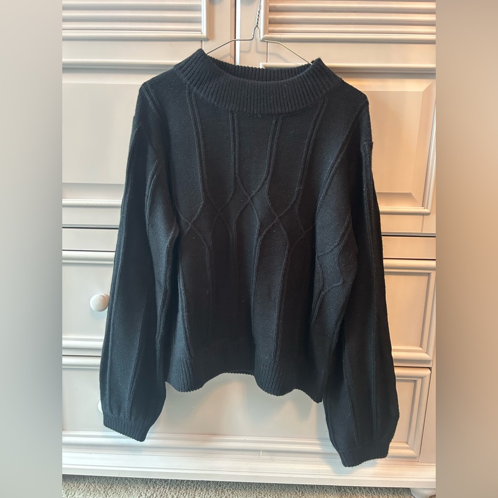 Elegant Black Turtleneck Sweater